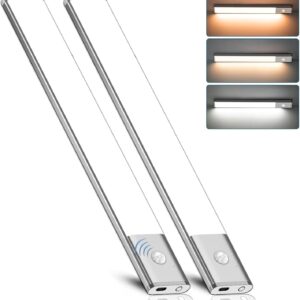 Barra luz LED recargable con sensor de movimiento