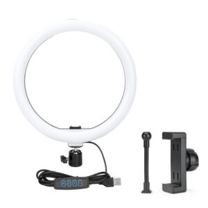 Aro de Luz LED Profesional 26cm con Soporte para Celular (Modelo LJJ-26)