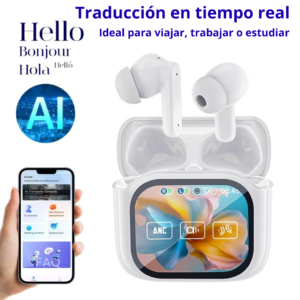 Auriculares Pantalla Traductor Tiempo Real Bluetooth